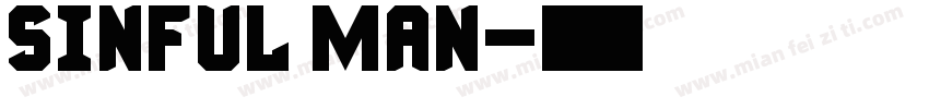 Sinful man字体转换